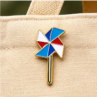 Colourful Pinwheel Enamel Pin